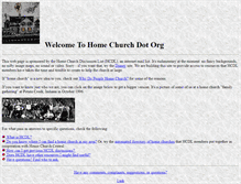 Tablet Screenshot of home-church.org